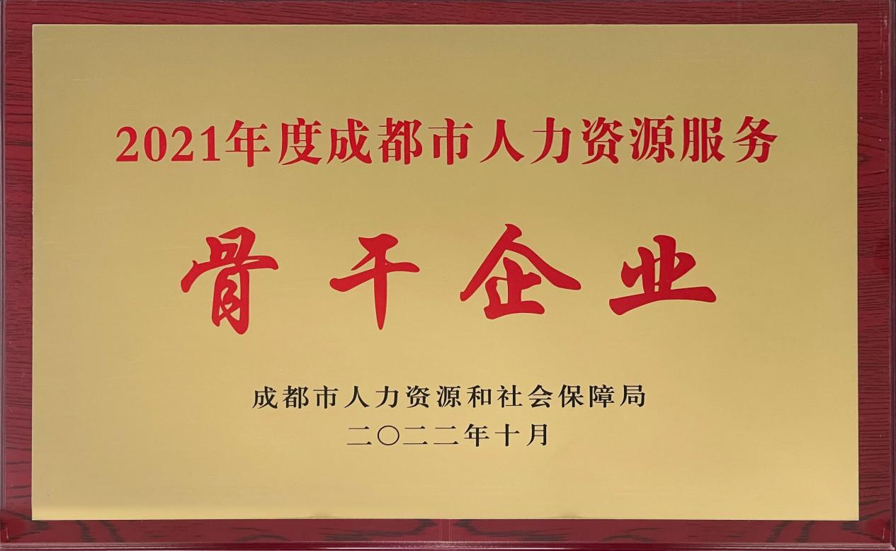 2021年度成都市人力资源服务骨干企业